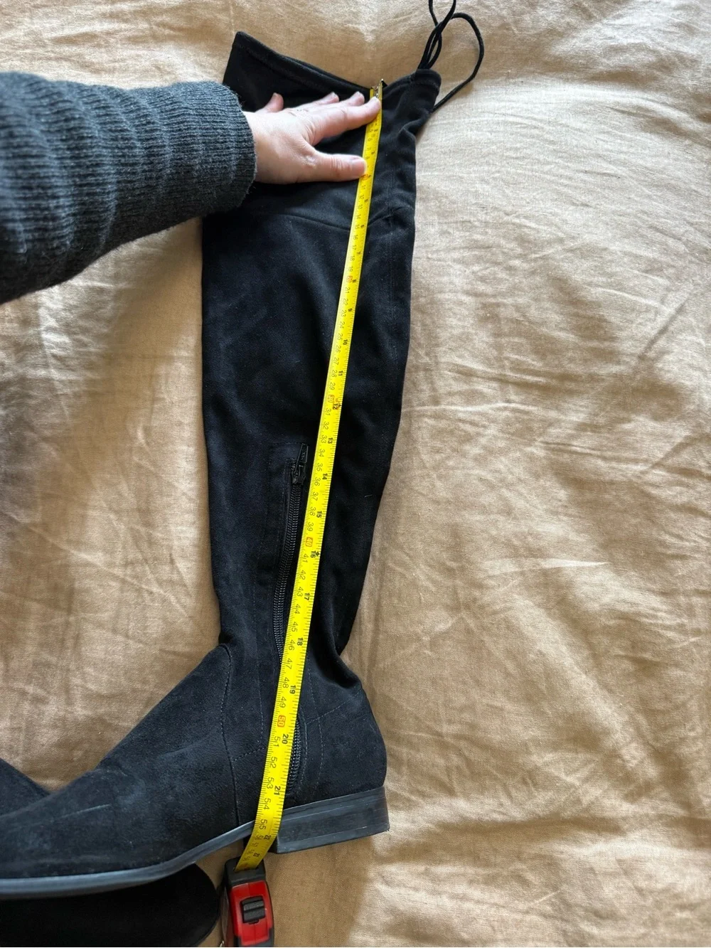 Gianni Bini Black Over-the-Knee Suede Boots